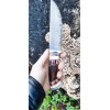 РАМЗЕС авторський ніж ручної роботи майстра Leo Knife, сталь к390 в ламінаті з нержавіючого дамаску, 63 HRC, купити замовити в Україні